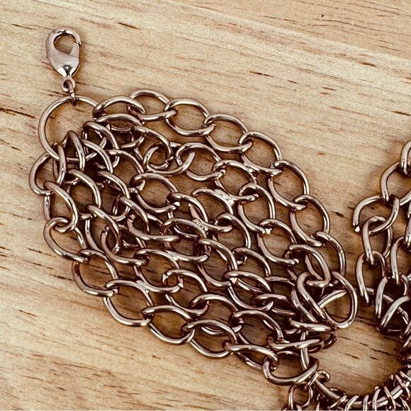 Para Hand Chain Bracelet Rings Rose Gold Color - Picture 10 of 12